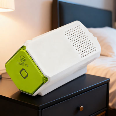 円形自動車用空気浄化器 トルウエンの浄化率>99%とオゾン出力 <0.08ppm